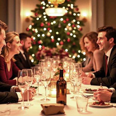 Cena de empleados en Navidad