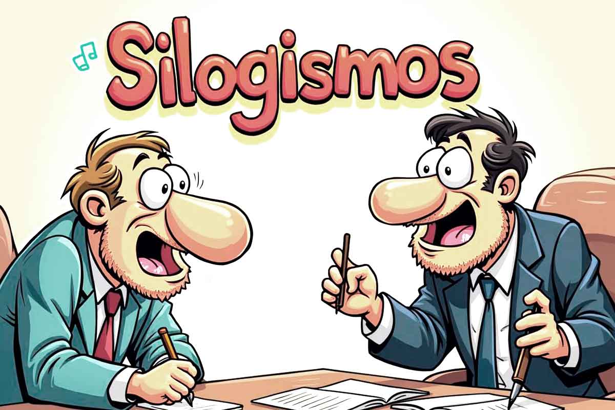 Humor Silogismos dos personas hablando