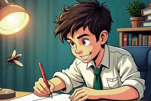 Sufridores estudiantes antes de un examen