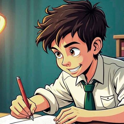 Sufridores estudiantes antes de un examen